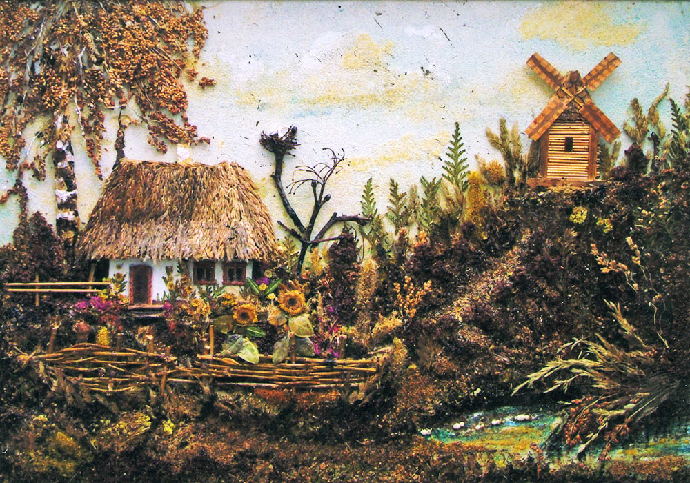 Об'ємно-декоративна композиція «Рідний край». 2007. Флористика